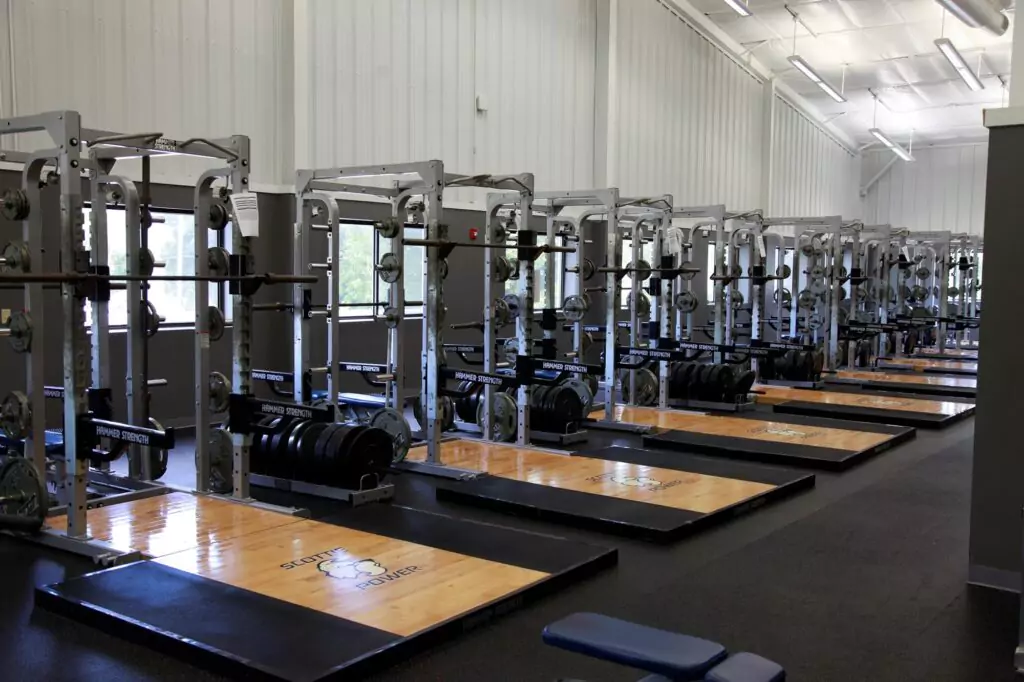 gym room at juco